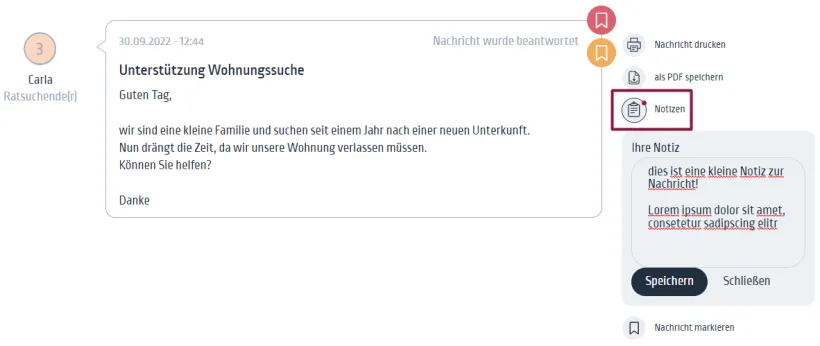 Notize verfassen