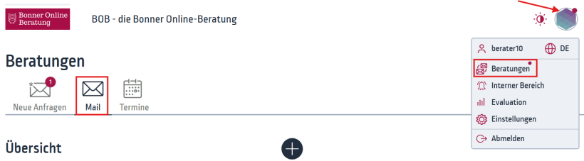 Beratungsübersicht